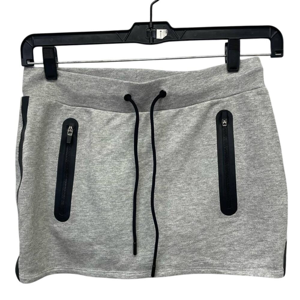 New Fabletics Small Amara Drawtring Waist Zip Front Pockets Cotton Blend Skirt